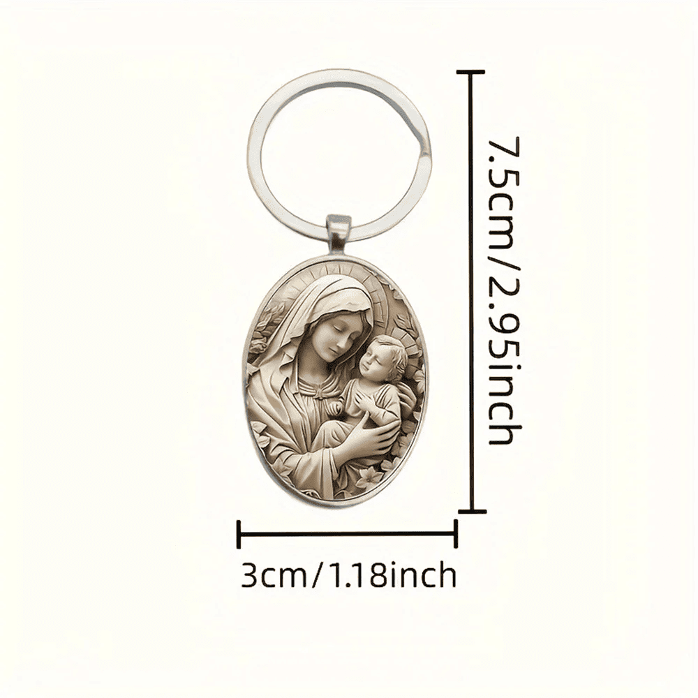 Llavero Virgen María Retro