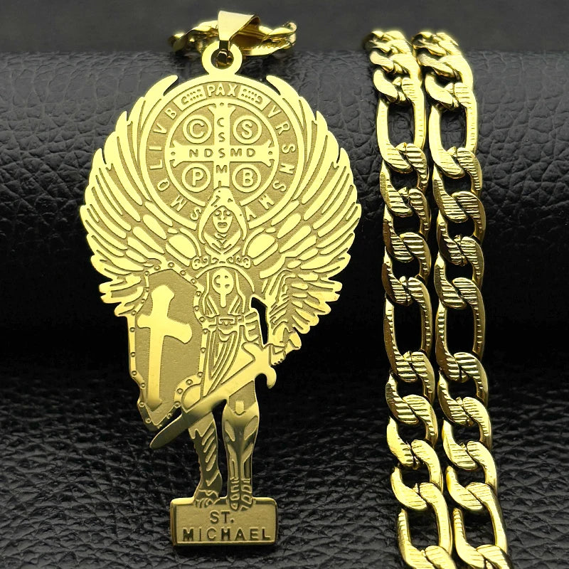 Collar Cruz de Protección San Miguel y San Benito